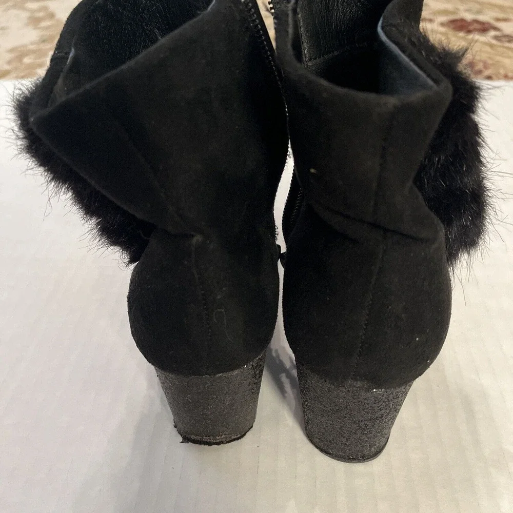 Girls Simply Styled Tansy Dress Boots Size 2M Black Suede